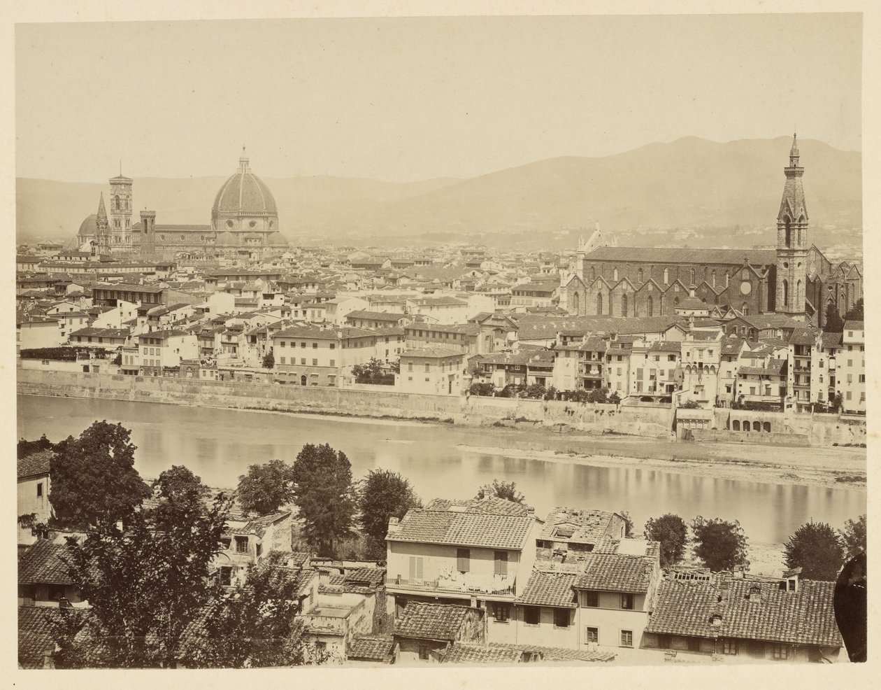 Firenze. Panorama av Giacomo Brogi