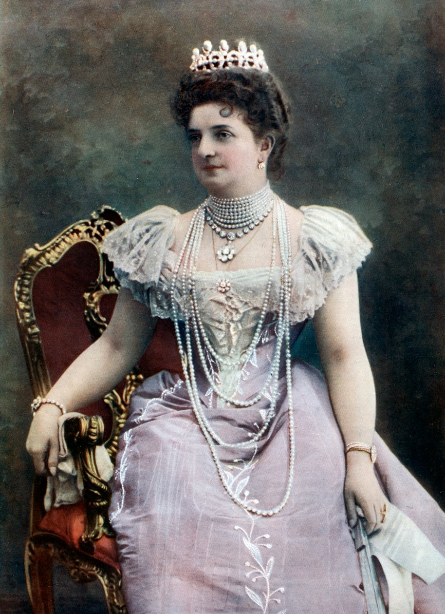 Margherita av Savoy, dronningkonsort av Italia, slutten av 1800-begynnelsen av 1900-tallet av Giacomo Brogi