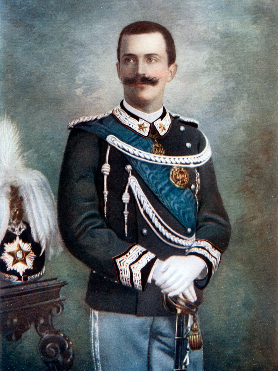 Victor Emmanuel III, konge av Italia, slutten av 1800-begynnelsen av 1900-tallet. av Giacomo Brogi
