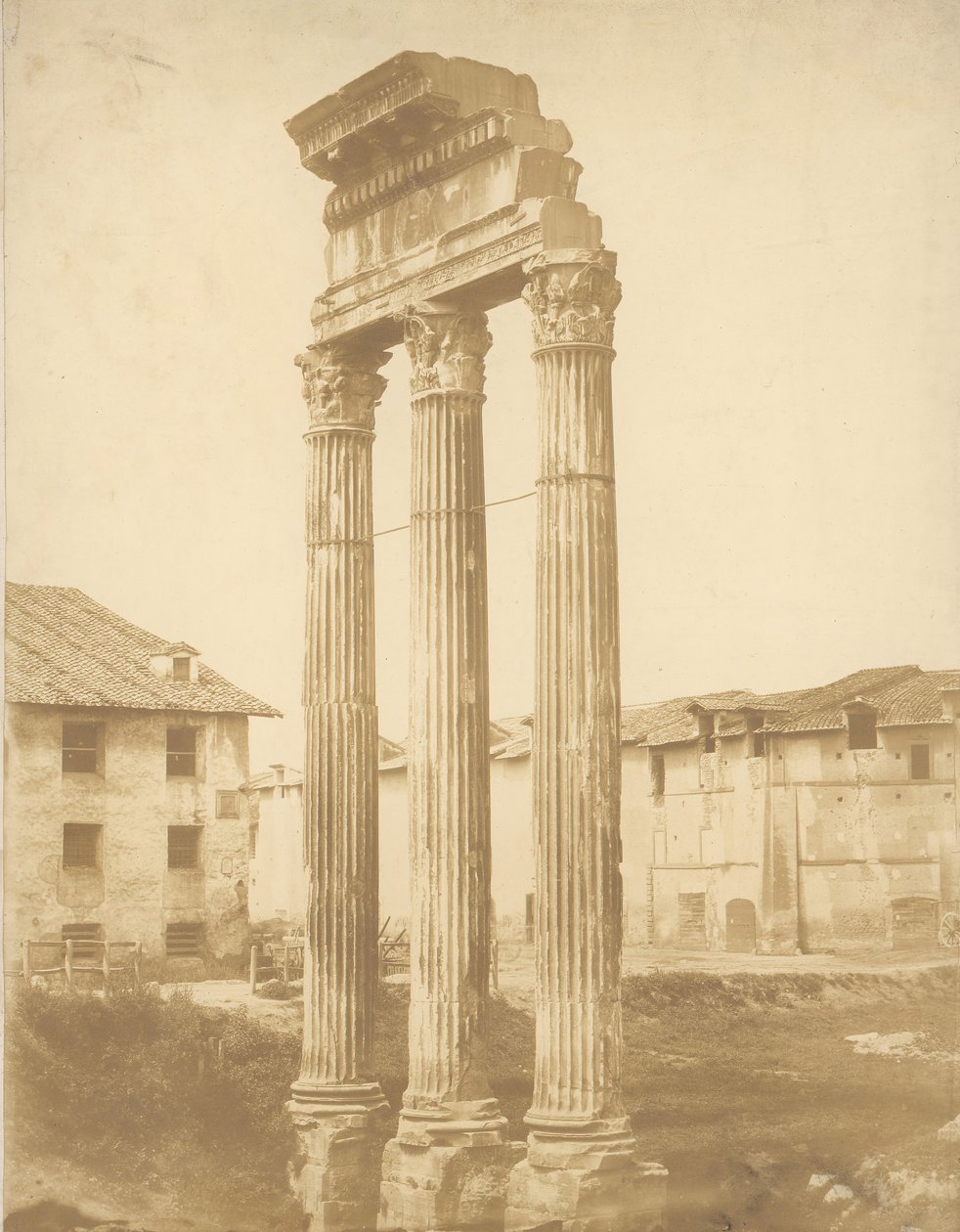 [Romerske ruiner], 1860-tallet. av Giacomo Caneva.