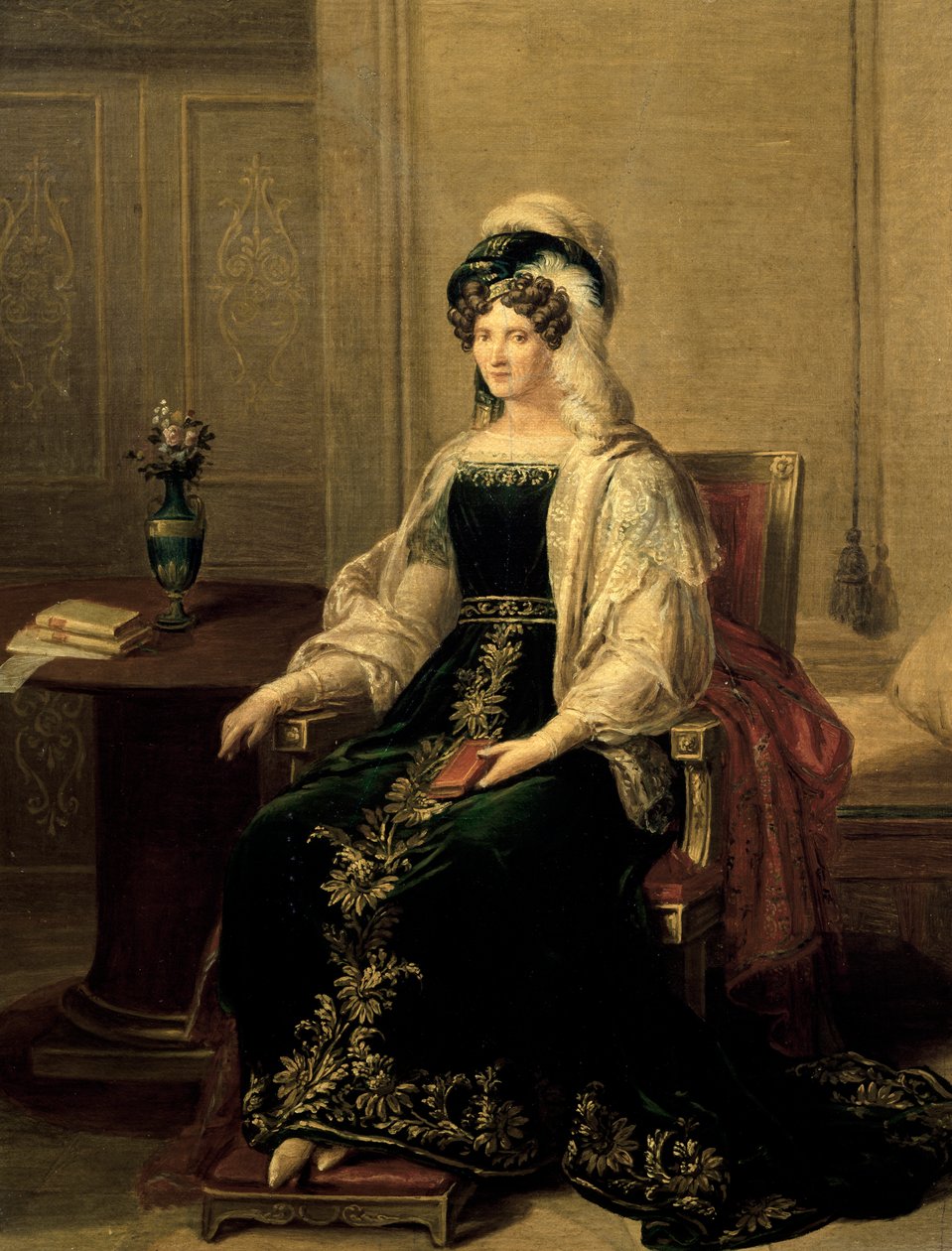 Portrett av prinsesse Marianne av Sachsen, kone til prins Paluzzo Altieri, maleri av Giacomo Conca (1787-1852) av Giacomo Conca