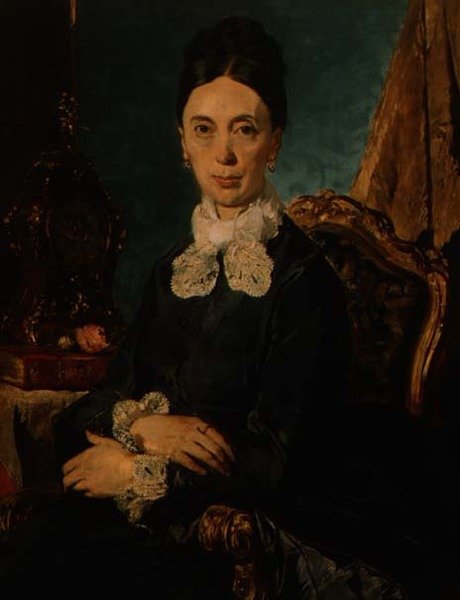Portrett av et forhold til kunstneren av Giacomo Favretto