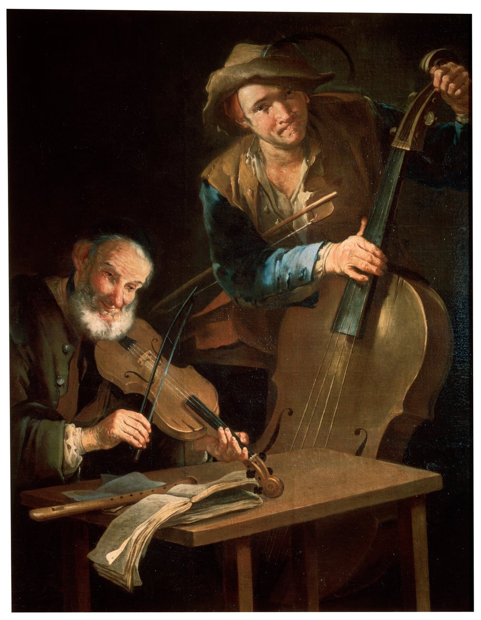 Musikerne, sent på 1600- eller 1700-tallet av Giacomo Francesco Cipper