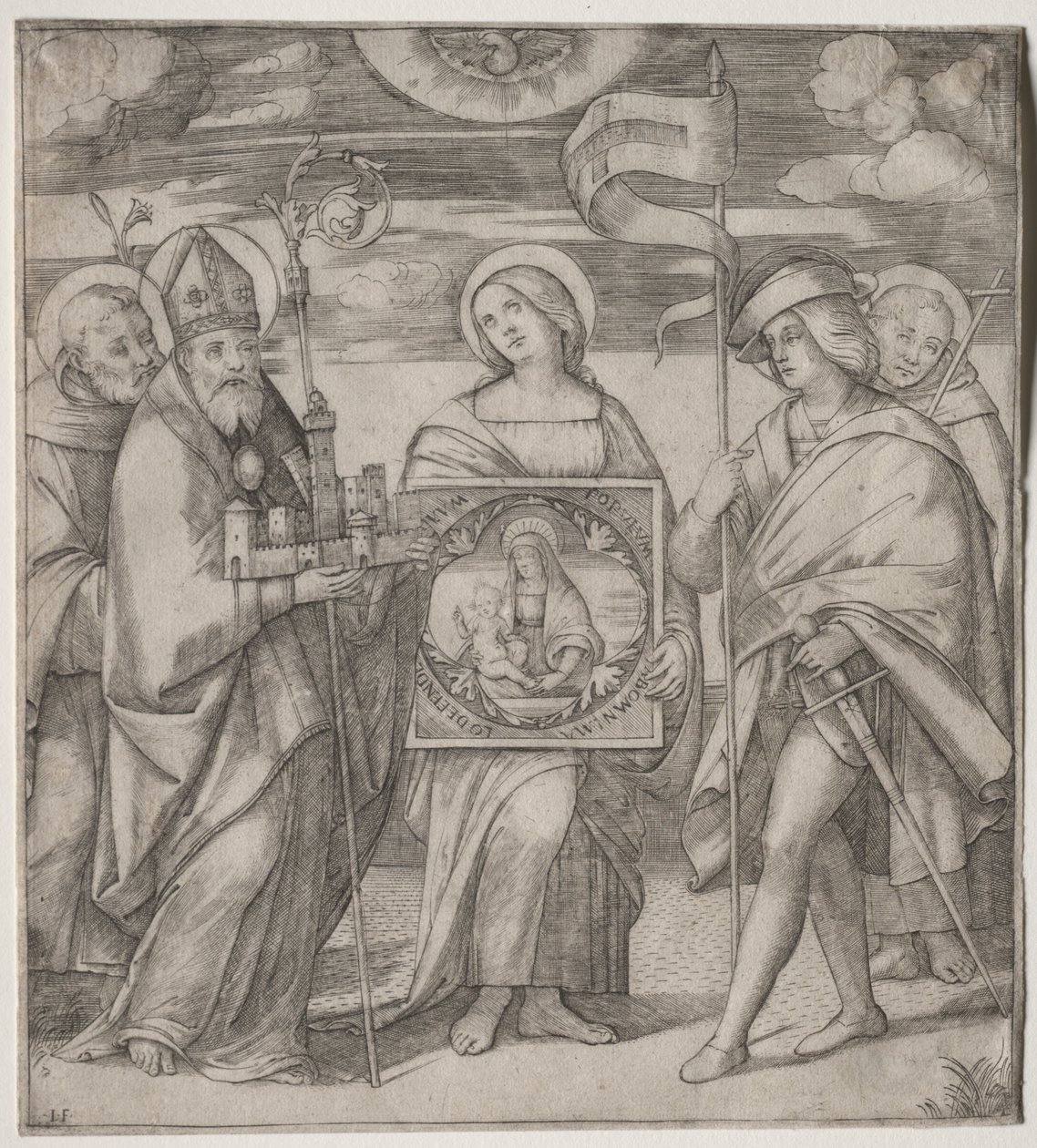 Skytshelgener av Bologna av Giacomo Francia