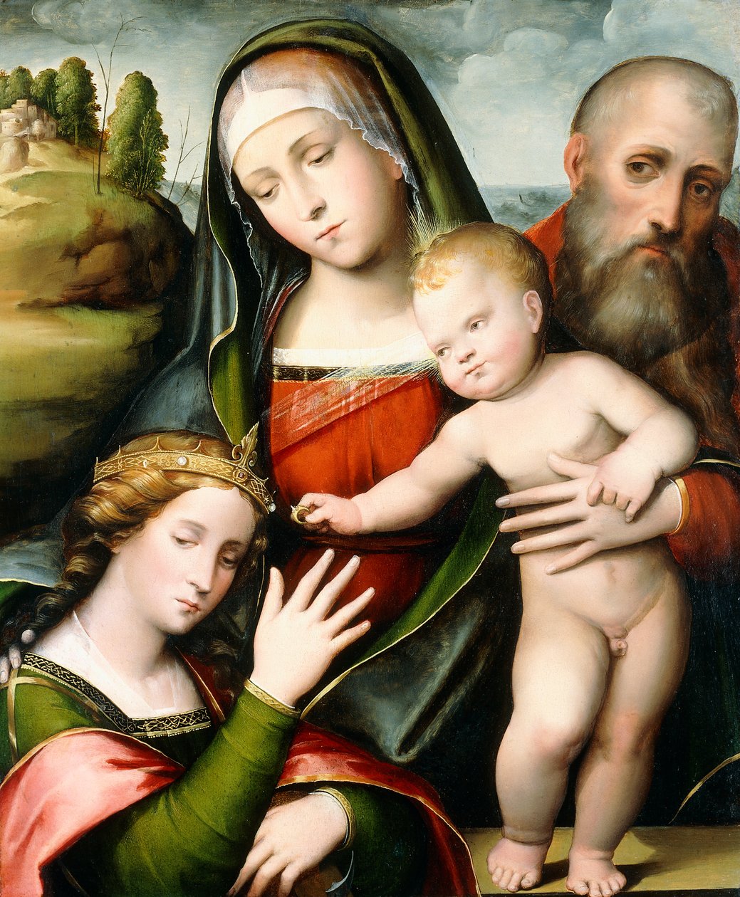 Det mystiske ekteskapet til Saint Catherine av Giacomo Francia