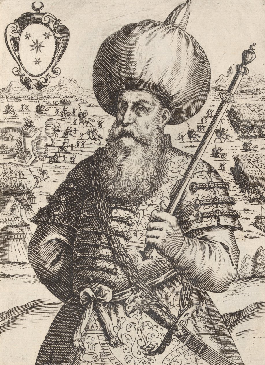 Sinan Bassa, Cap. General for hæren til Maumet Impe. av tyrkere, 1596. av Giacomo Franco