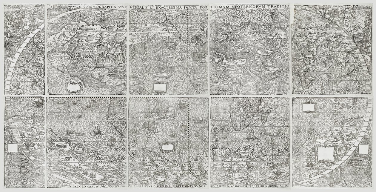 Universelt verdenskart, Gastaldi, Giacomo av Giacomo Gastaldi