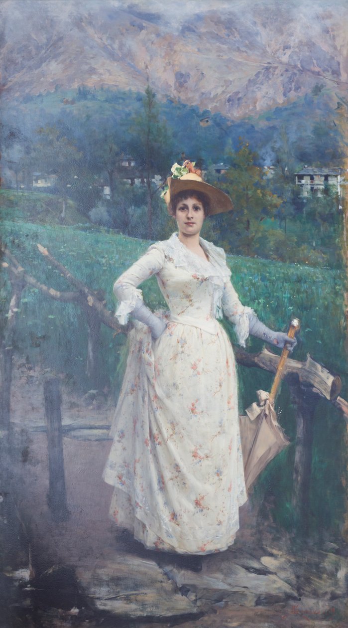 Dame på landsbygda av Giacomo Grosso