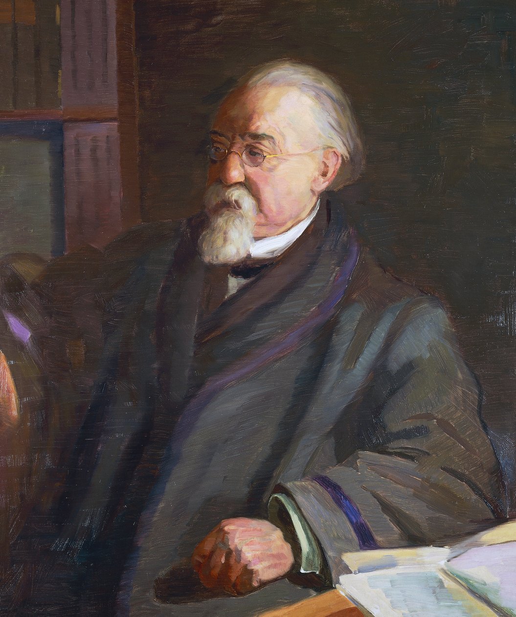 Portrett av Cesare Lombroso (1835-1909), italiensk antropolog og kriminolog, av Giacomo Grosso (1860-1938) av Giacomo Grosso