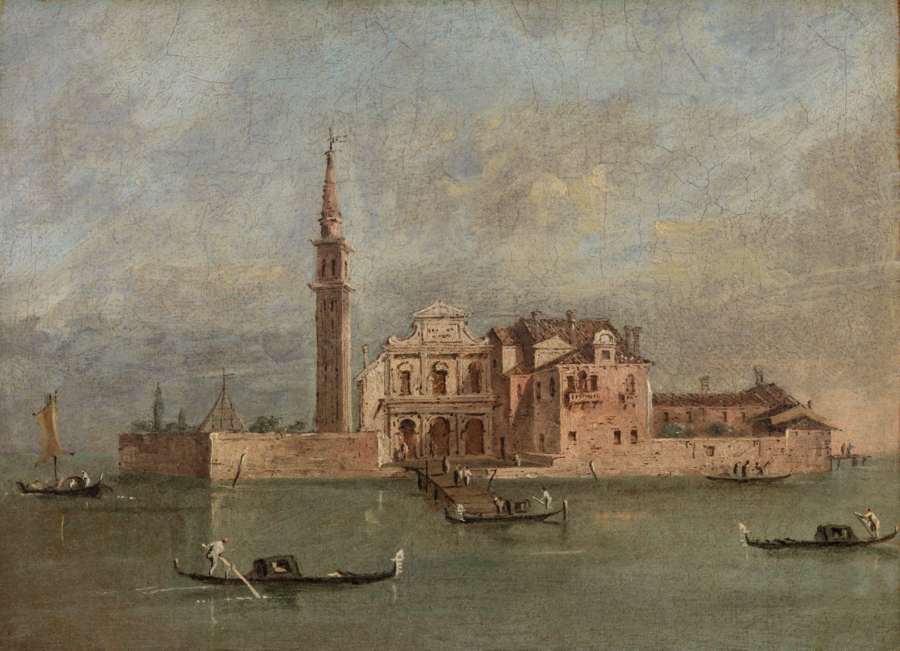 Capriccio av en øy i den venetianske lagunaen av Giacomo Guardi