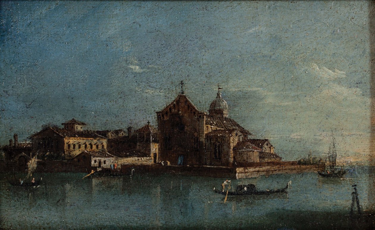Øya Santo Spirito ca. 1790 (Olje på lerret) av Giacomo Guardi