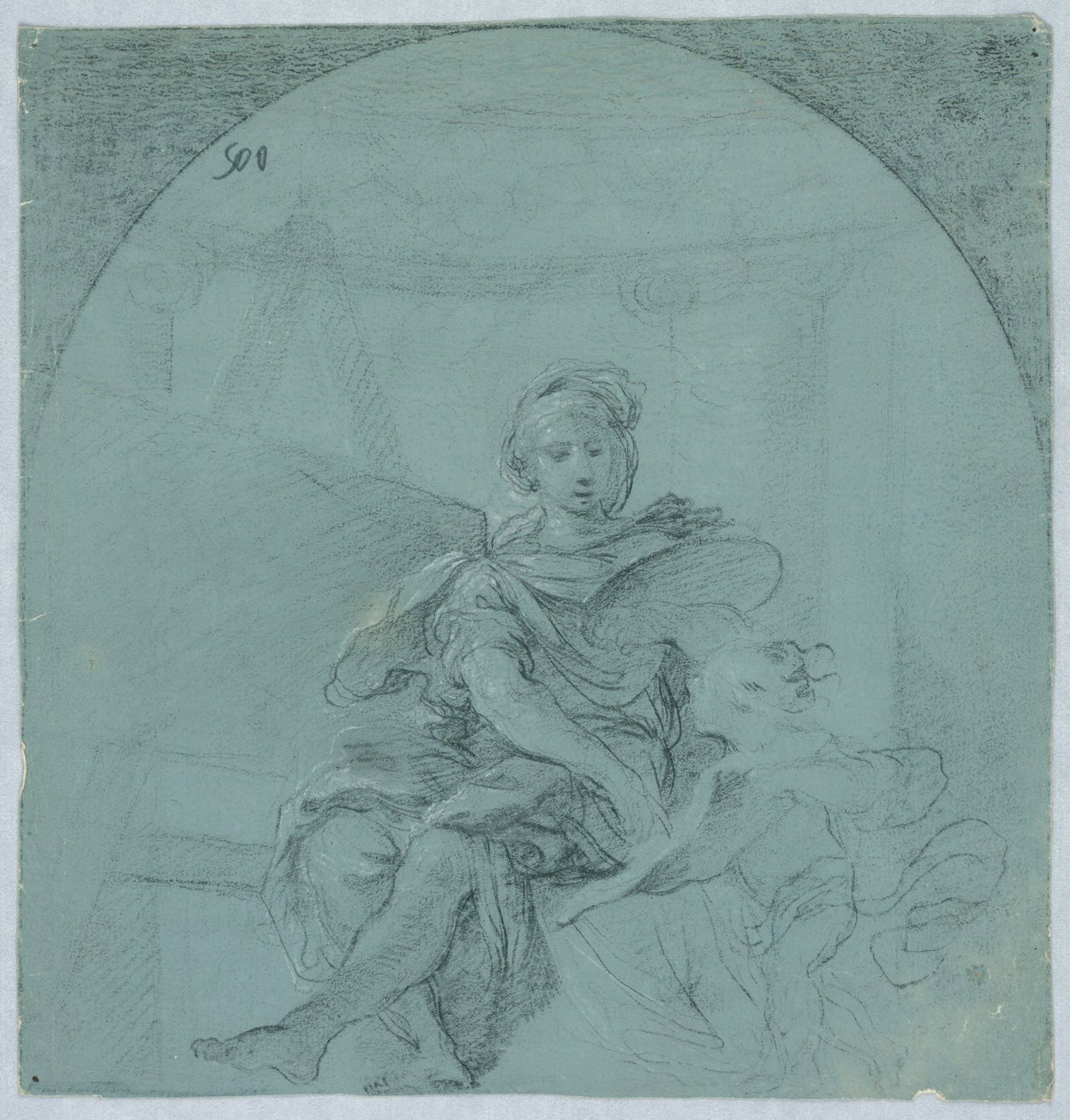 Design for Allegory of Painting av Giacomo Zampa