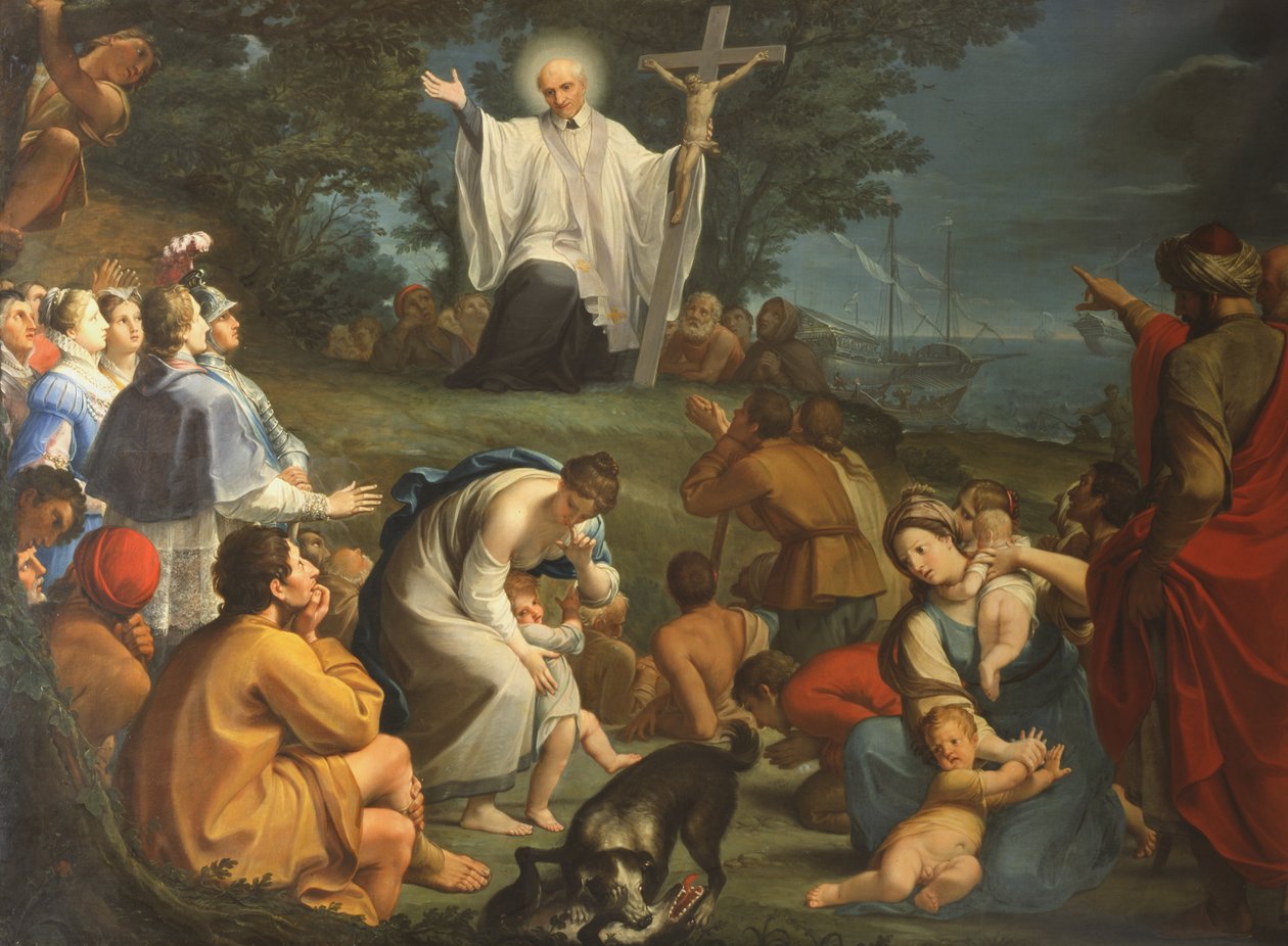 Preken av Saint Vincent de Paul av Giacomo Zoboli