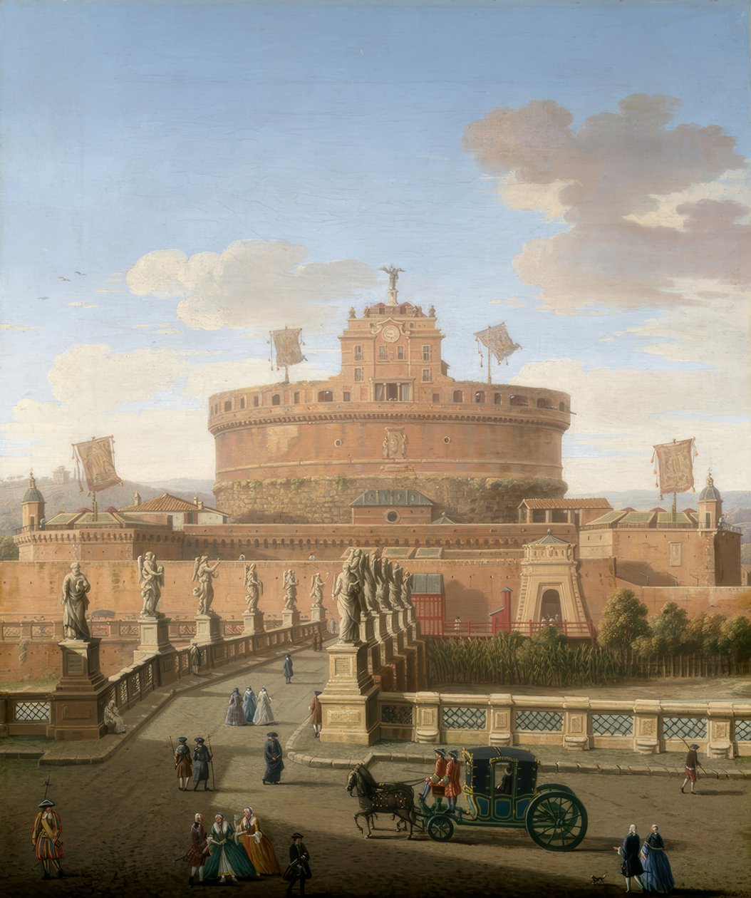 Roma, utsikt over Castel Sant