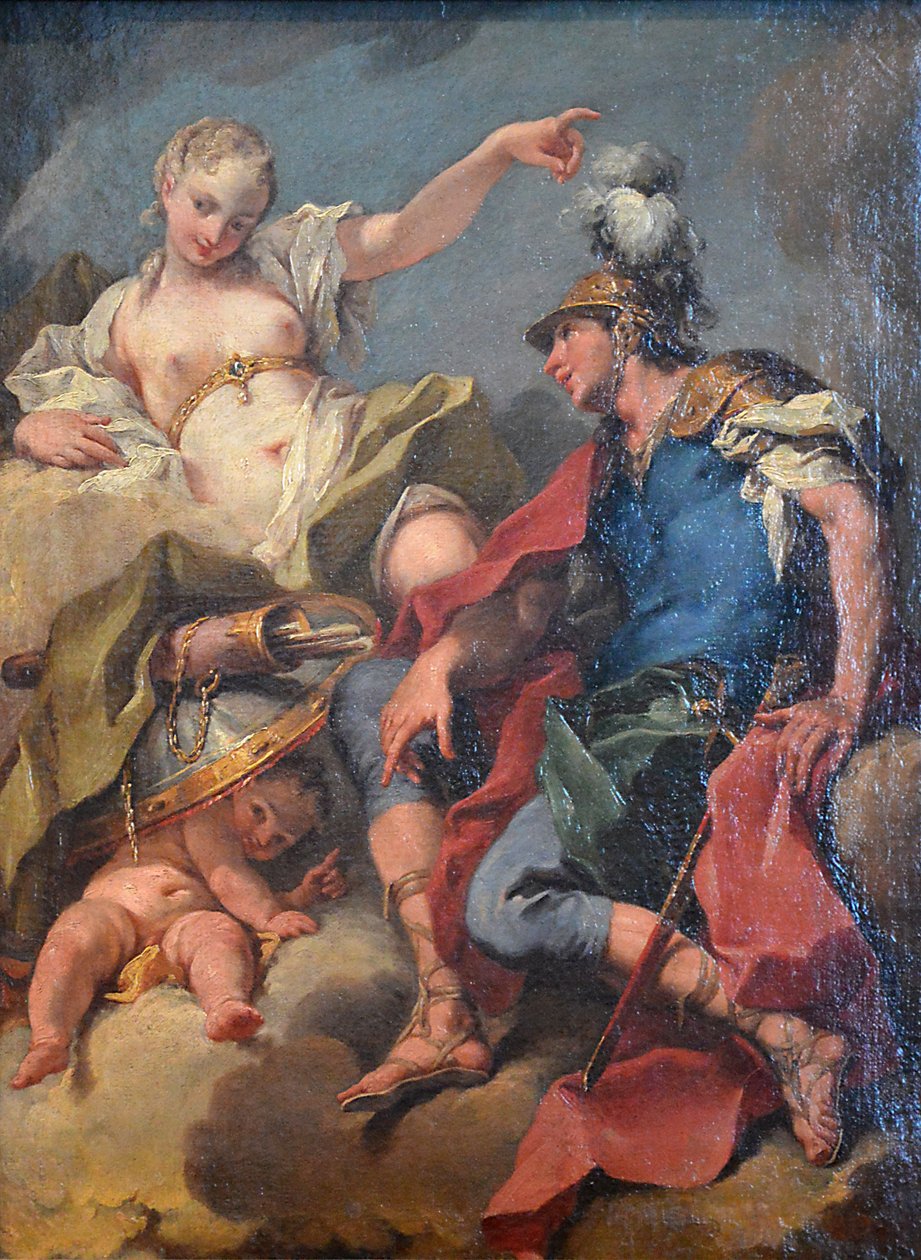 Mars og Venus av Giambattista Pittoni