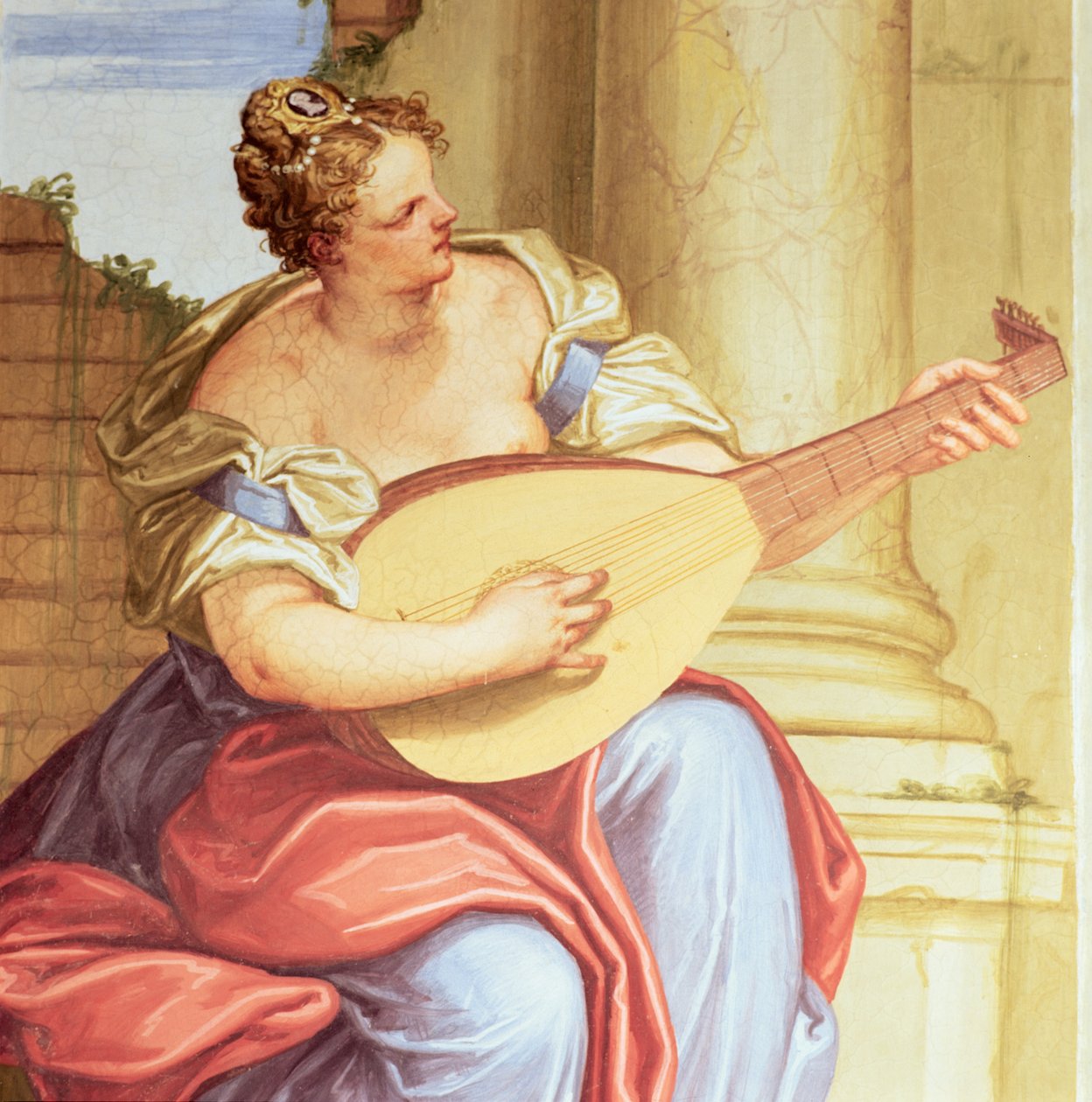 Musikk (detalj fra 283697) av Giambattista 1526 78 Zelotti