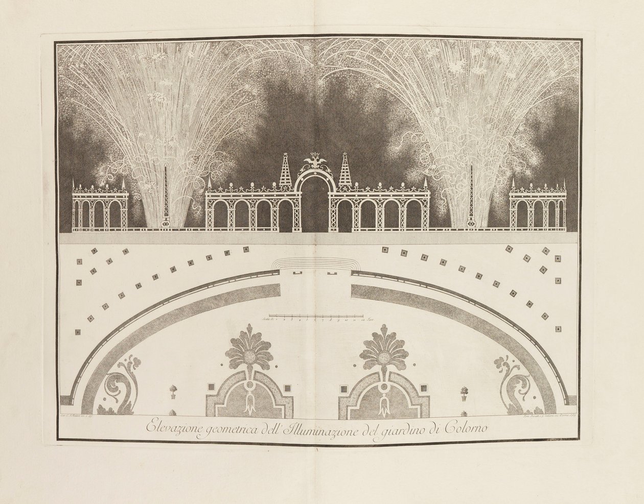 Festival I anledning ekteskapet til Ferdinand, hertugen av Parma med erkehertuginnen..., 1769. av Giambattista Bodoni