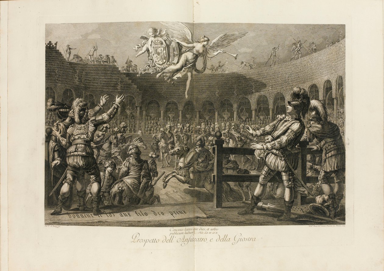 Festival I anledning ekteskapet til Ferdinand, hertugen av Parma med erkehertuginnen..., 1769. av Giambattista Bodoni