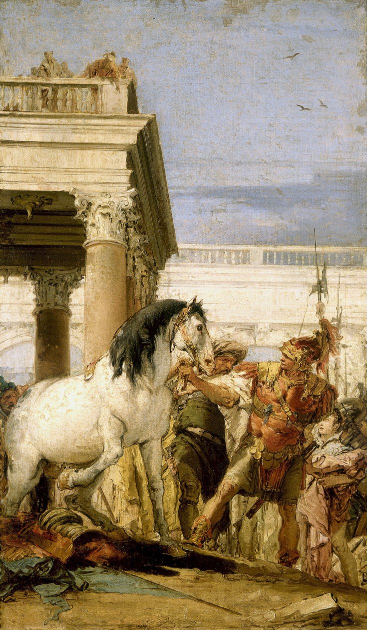 Alexander temmer Bucephalus av Giambattista Tiepolo