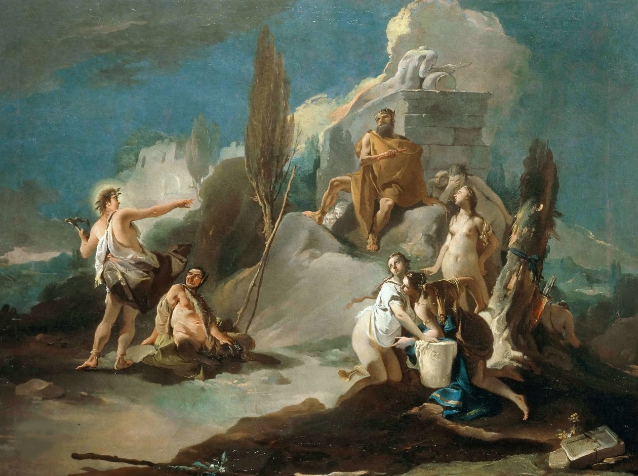 Apollo og Marsyas, av Giambattista Tiepolo