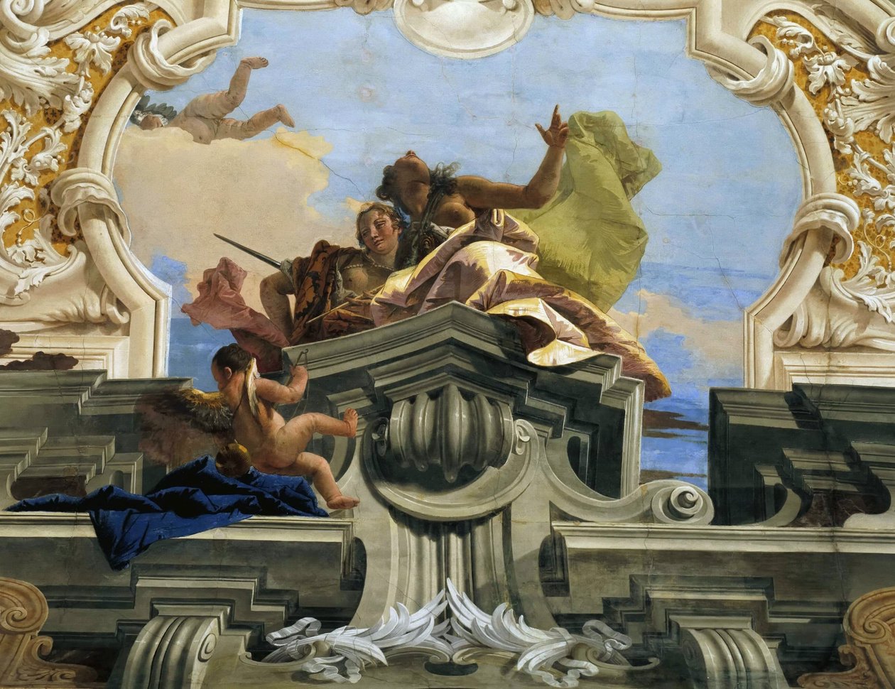 Rettferdighet lar Harmony triumf, ca 1746. av Giambattista Tiepolo