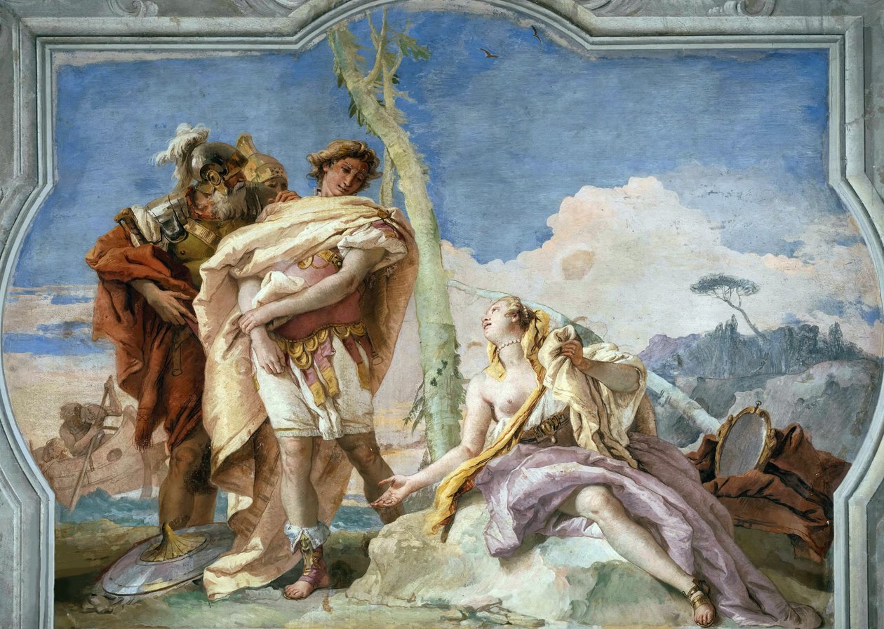 Rinaldo forlater Armida, 1757. av Giambattista Tiepolo