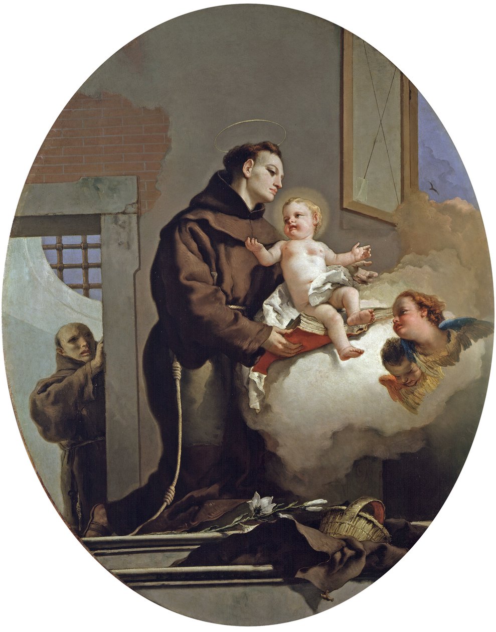 Den hellige Antonius av Padua med Jesusbarnet, 1767-1769 av Giambattista Tiepolo