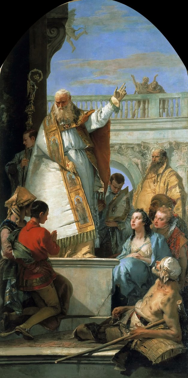 Saint Patrick, biskop av Irland, ca 1746. av Giambattista Tiepolo