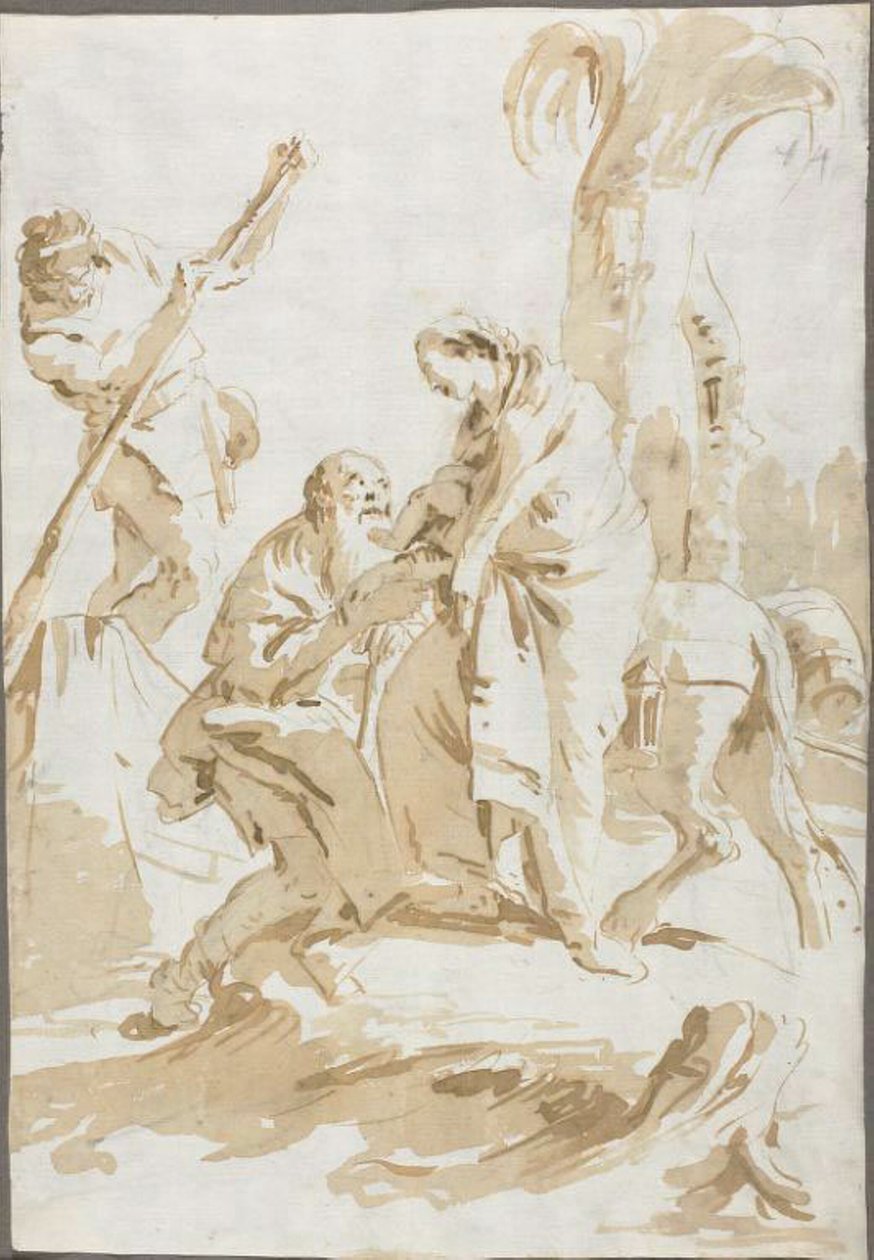 Flykten til Egypt av Giambattista Tiepolo