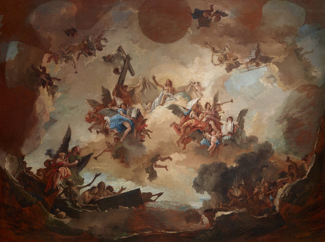Den siste dommen, 1730-1740-årene. av Giambattista Tiepolo