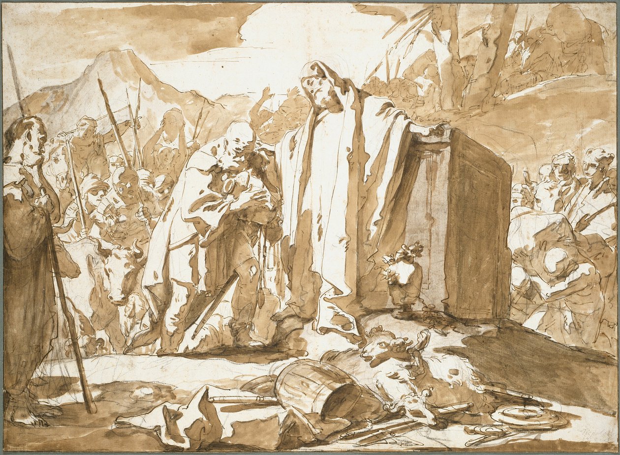 Møtet mellom Abraham og Melkisedek av Giambattista Tiepolo