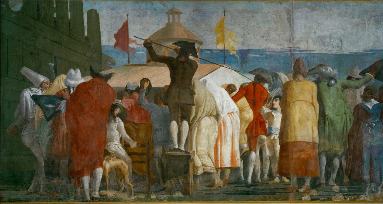 Den nye verden av Giambattista & Tiepolo Giandomenico (1727-1804) Tiepolo