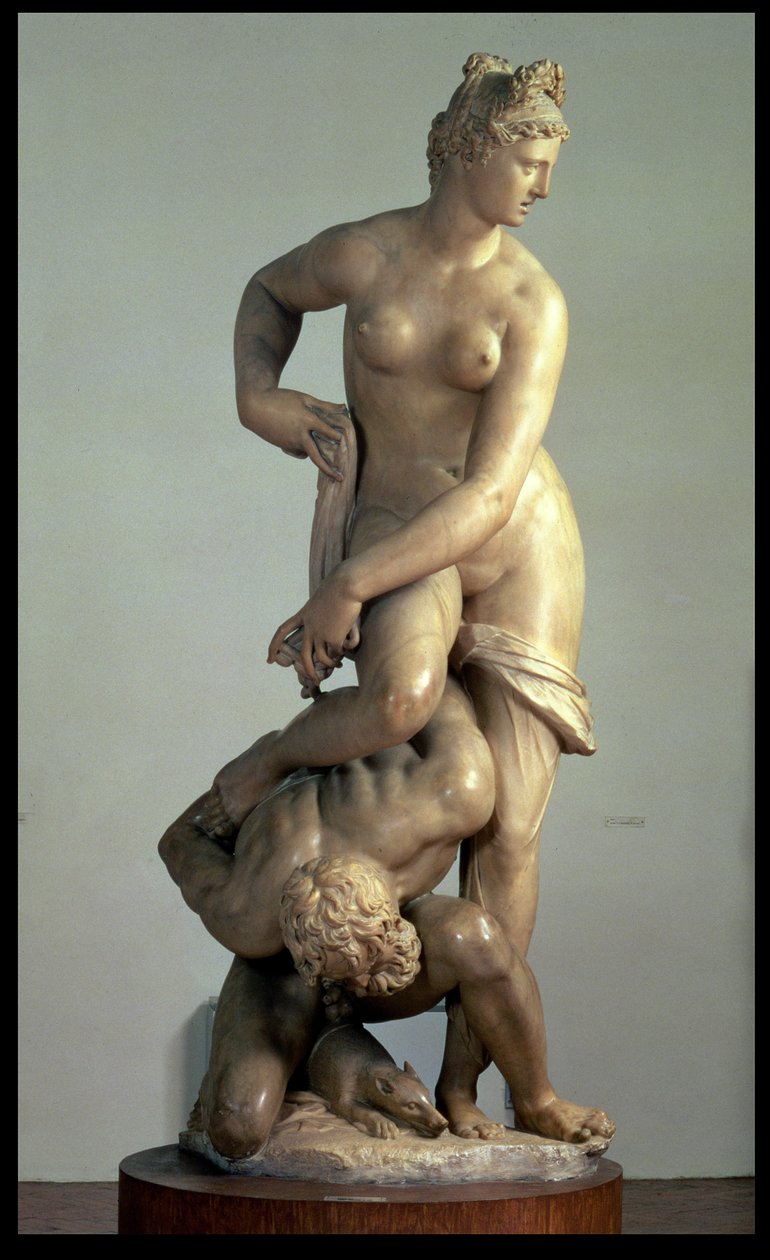 Florence seier over Pisa (marmor) av Giambologna