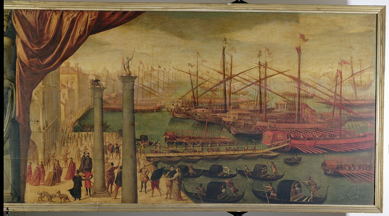 Rekruttering av venetianske tropper på Molo, ca. 1562 av Giovanni Battista Moroni