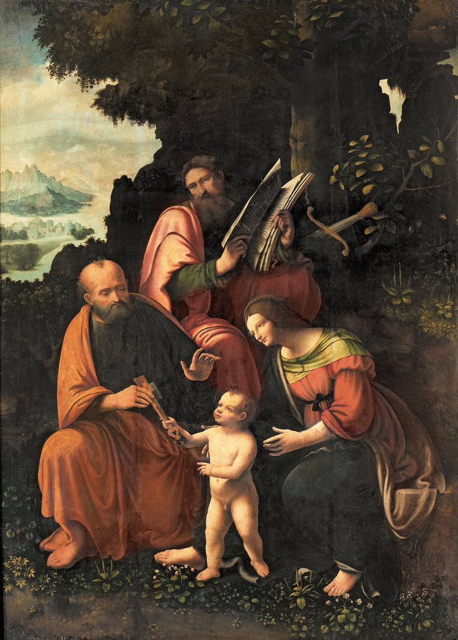 Jomfruen og barnet med SS. Peter og Paul av Gian Giacomo Caprotti