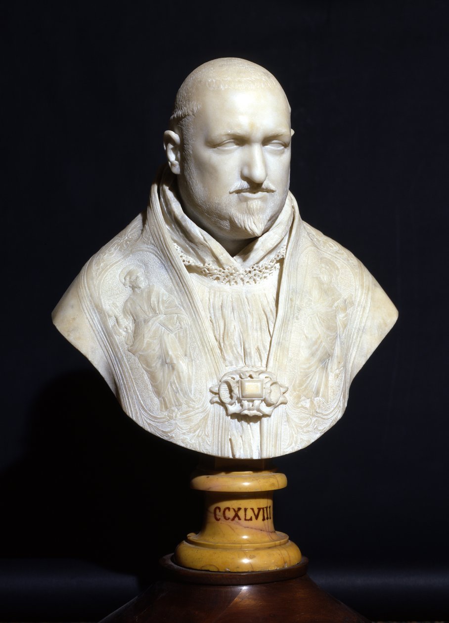 Byste av pave Paul V (marmor) av Gian Lorenzo Bernini