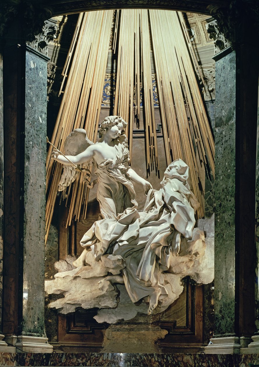 Ecstasy of St.Teresa (marmor) av Gian Lorenzo Bernini