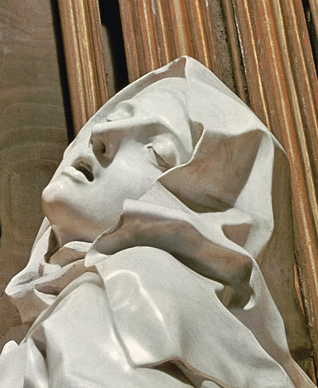 Ecstasy of St.Teresa-marmordetalj fra 968 av Gian Lorenzo Bernini