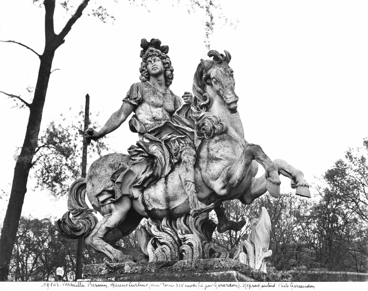 Rytterstatue av Ludvig XIV (1638-1715) (marmor) av Gian Lorenzo Bernini