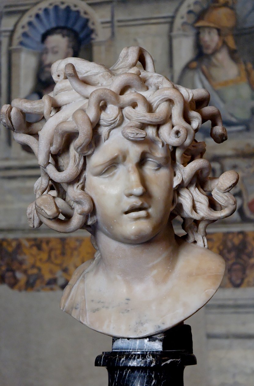 Leder av Medusa. Marmor, 1630 av Gian Lorenzo Bernini