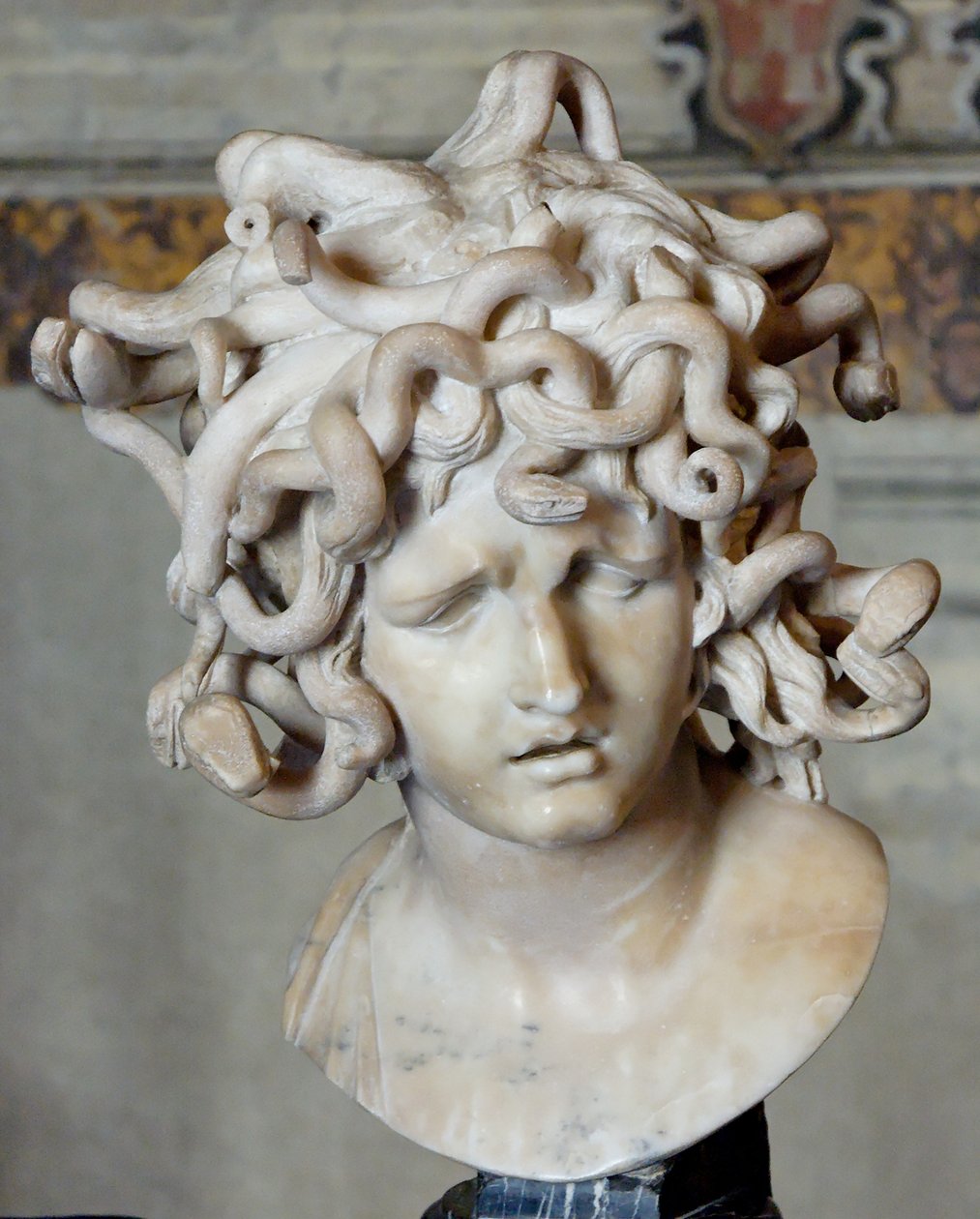 Leder av Medusa. Marmor, 1630 av Gian Lorenzo Bernini