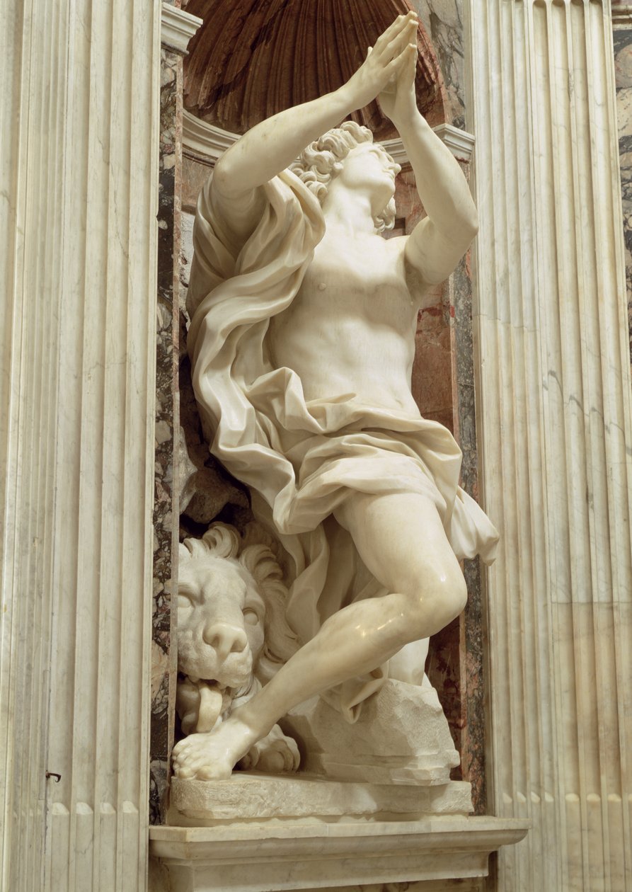 Profeten Daniel, i Chigi-kapellet, 1655-61 (marmor) av Gian Lorenzo Bernini