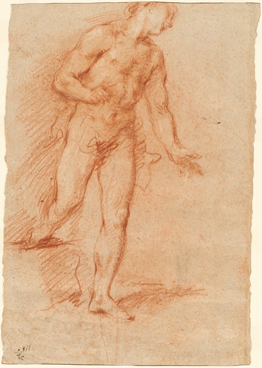 Naken mann av Gian Antonio Guardi