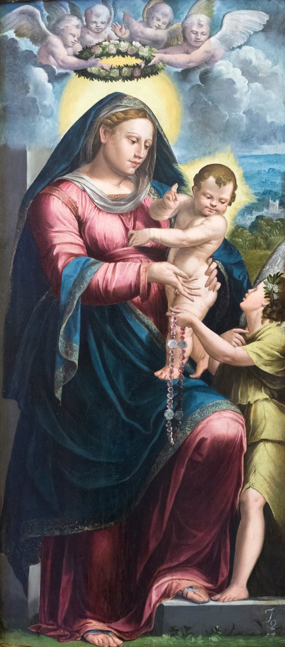 Vår Frue av rosenkransen av Gian Gheramo dalle Catene