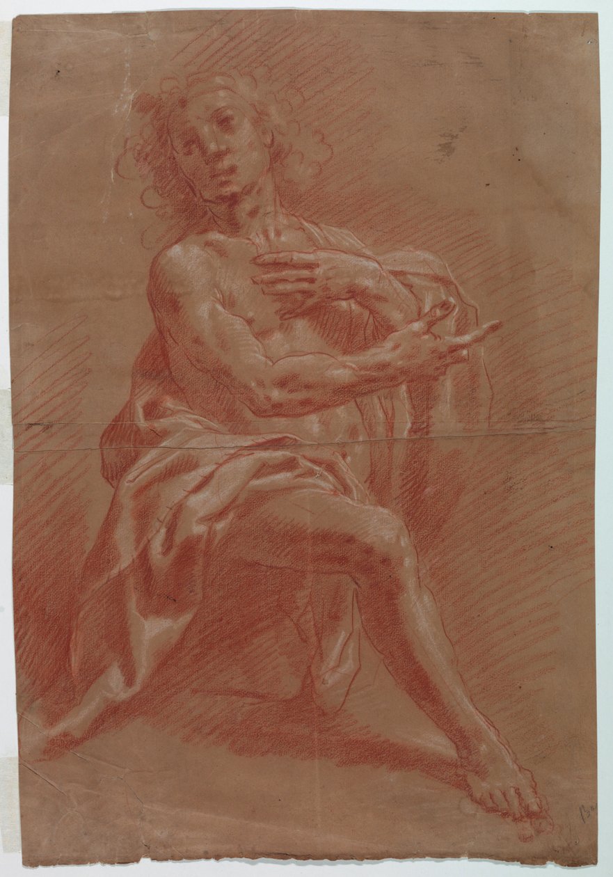 knelende mann av Gian Giacomo Barbelli
