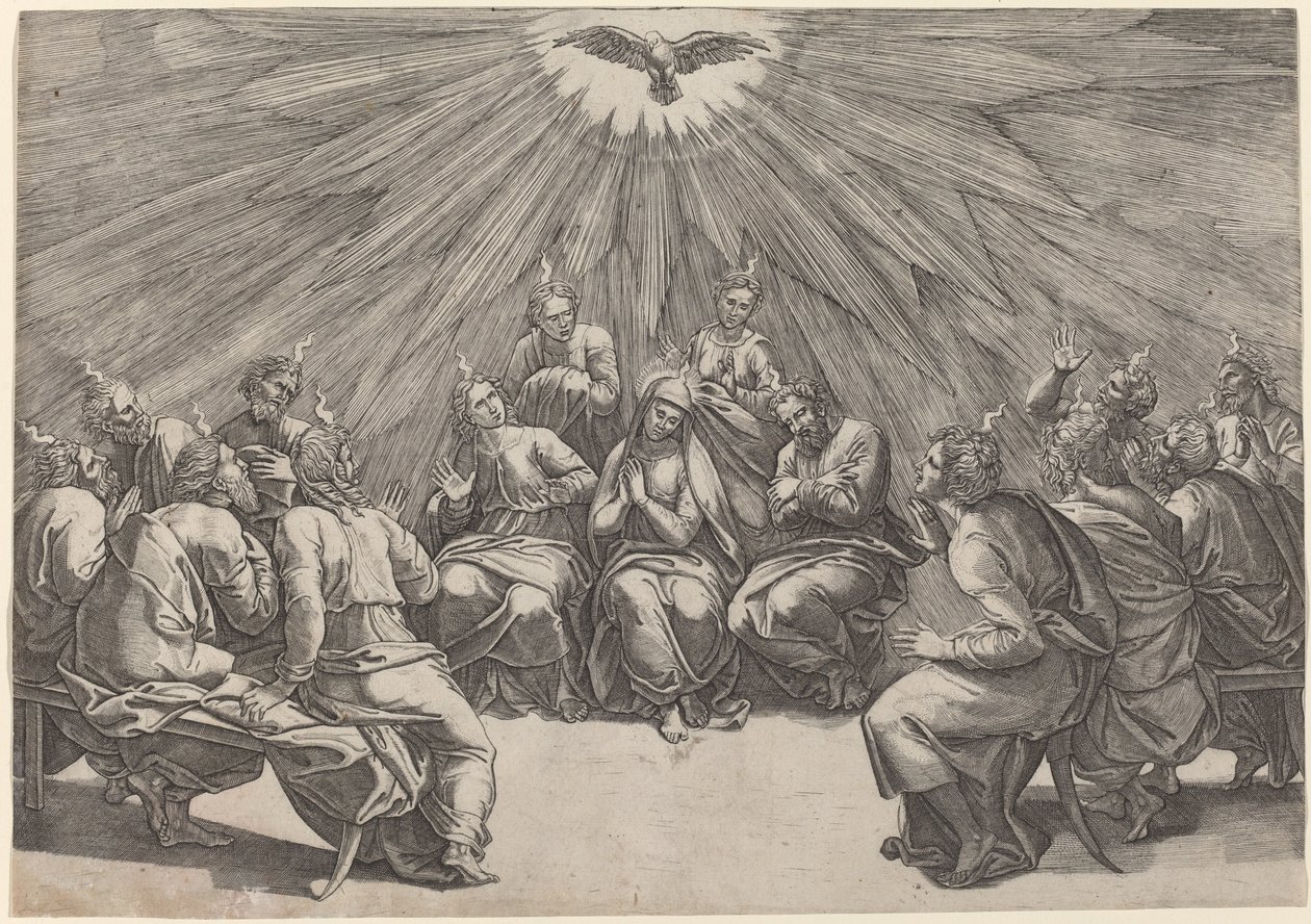 pinse av Gian Jacopo Caraglio after Raphael
