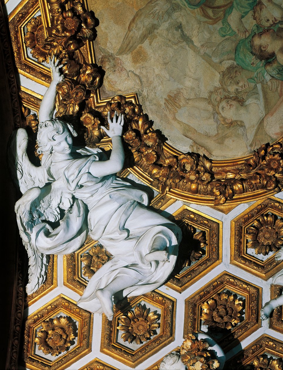 Detalj av dekorasjon i barokkstil, Church of Saint Andrew