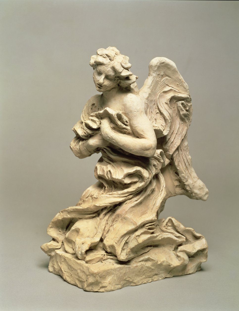 Kneeling Angel, ca. 1674-75 (lavbrent leire) av Gian Lorenzo Bernini