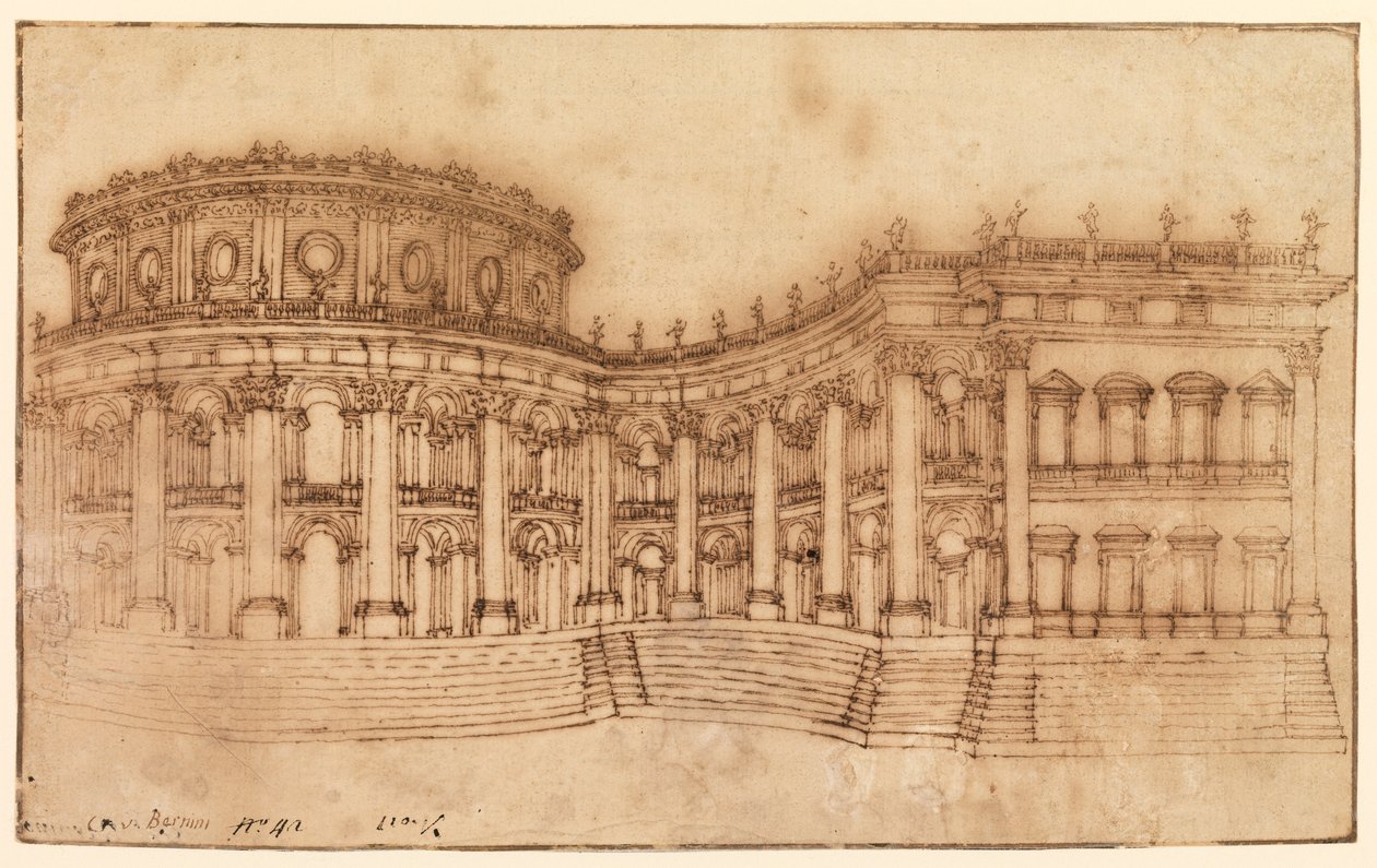 Louvre, østfasade av Gian Lorenzo Bernini