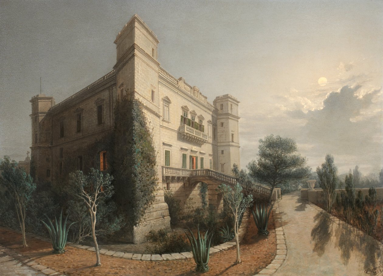 Verdala-palasset, 1888 av Giancinto Gianni
